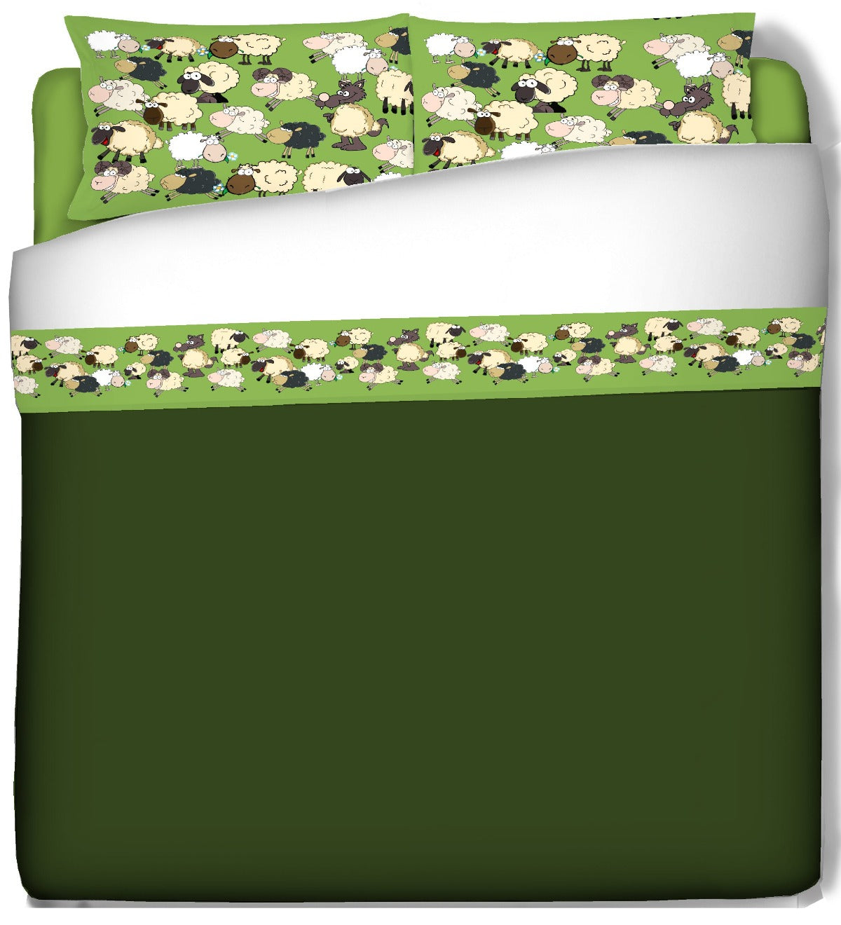Lenzuola con federe - Funny Bed - ATTENTI AL LUPO