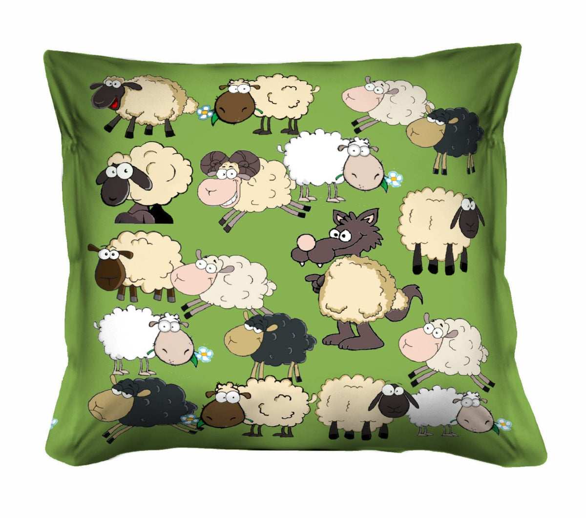Cuscino Arredo 40x40cm - Funny Bed - Attenti al Lupo