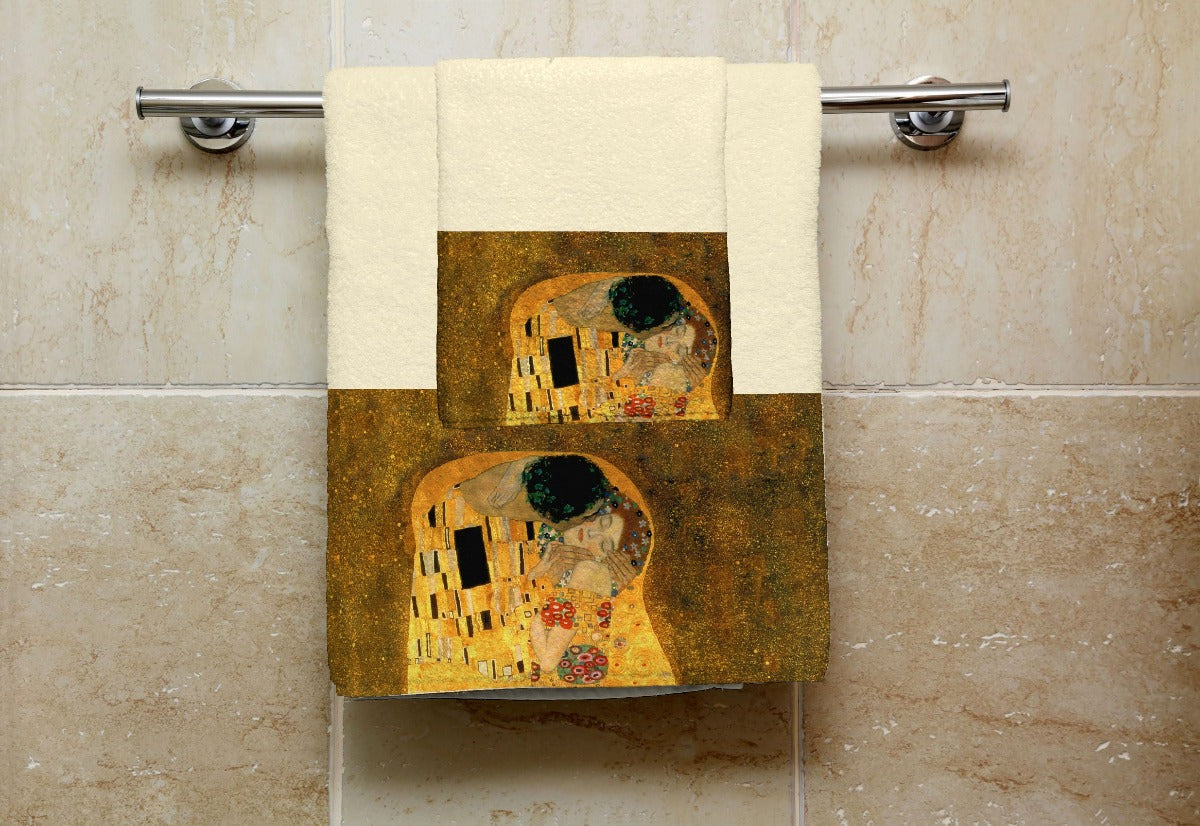 Set 1 Towel + 1 Guest - KLIMT - THE KISS