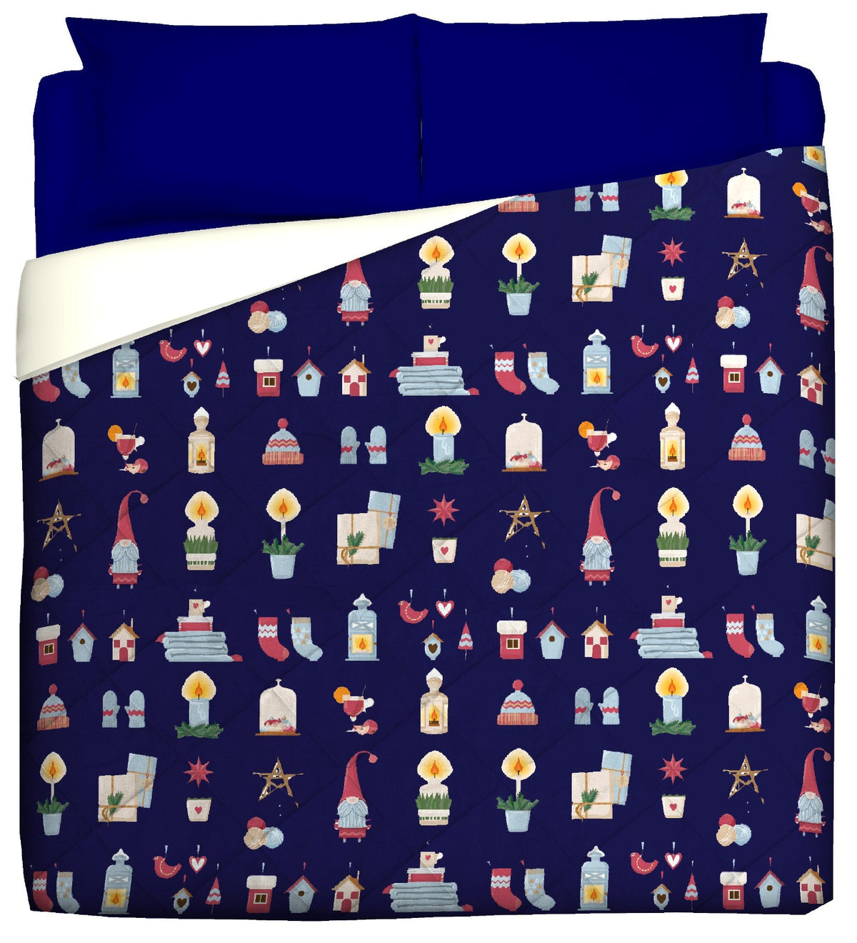 Light quilt - Kandinsky- Red Universe