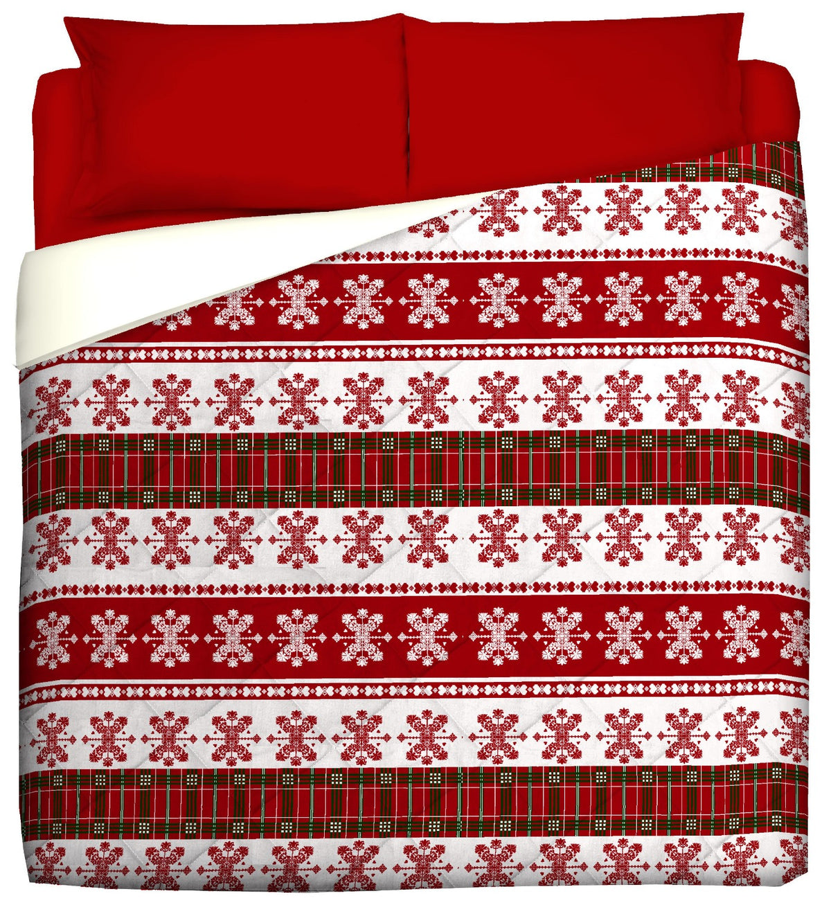 Light quilt - Kandinsky- Red Universe