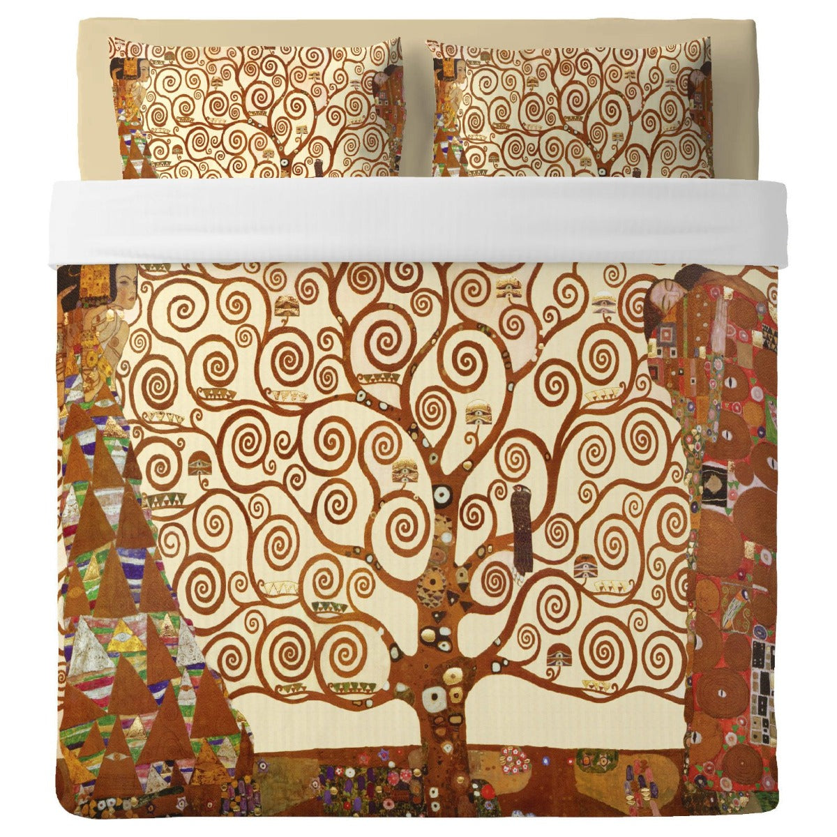 Lenzuolo Copriletto con federe   Klimt - Albero della vita