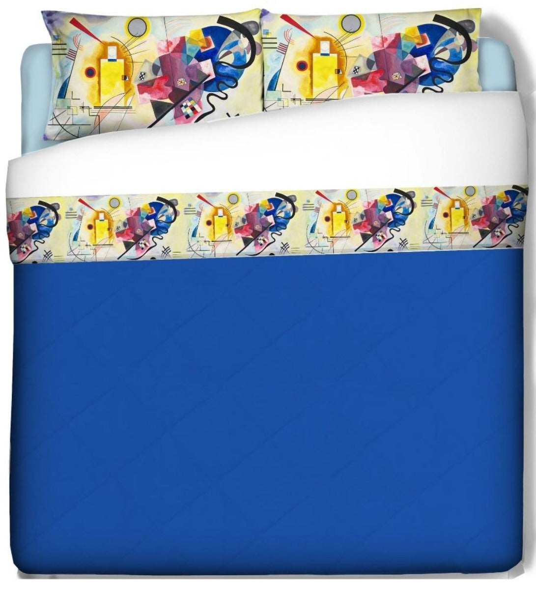 Sheets with pillowcases - Kandinsky- Yellow Red Blue