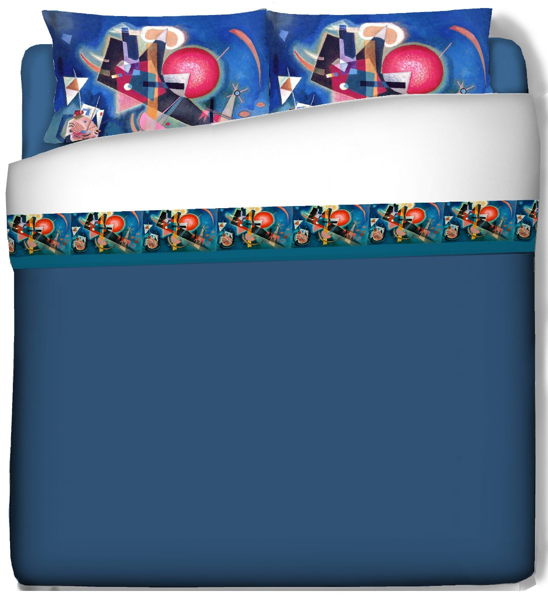 Kandinsky Sheets With Pillowcases In Blue