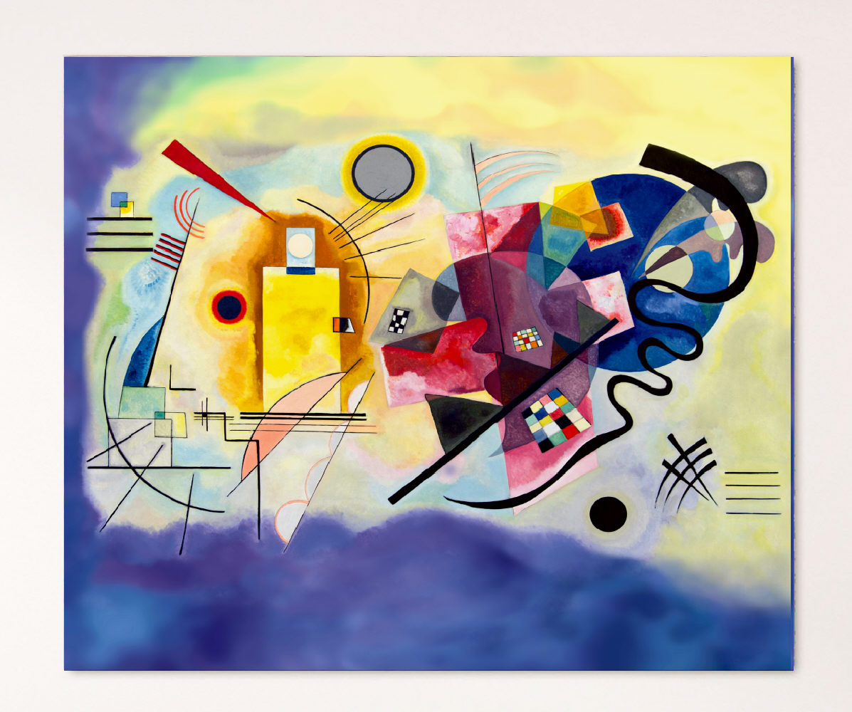 Pannello Arredo - Kandinsky Giallo,Rosso,Blu