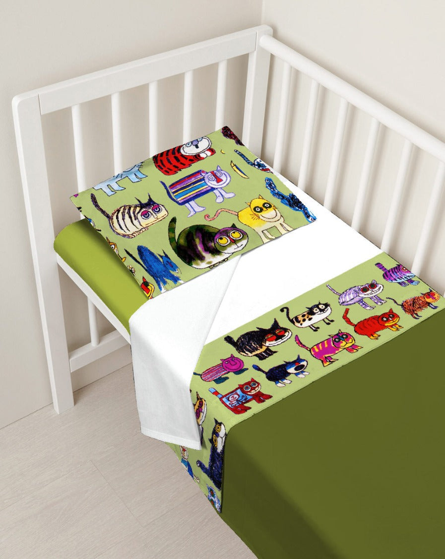 Set Lenzuola Singolo A Strisce - 48% Cotone, 52% Poliestere, Con Federa - Foto 8