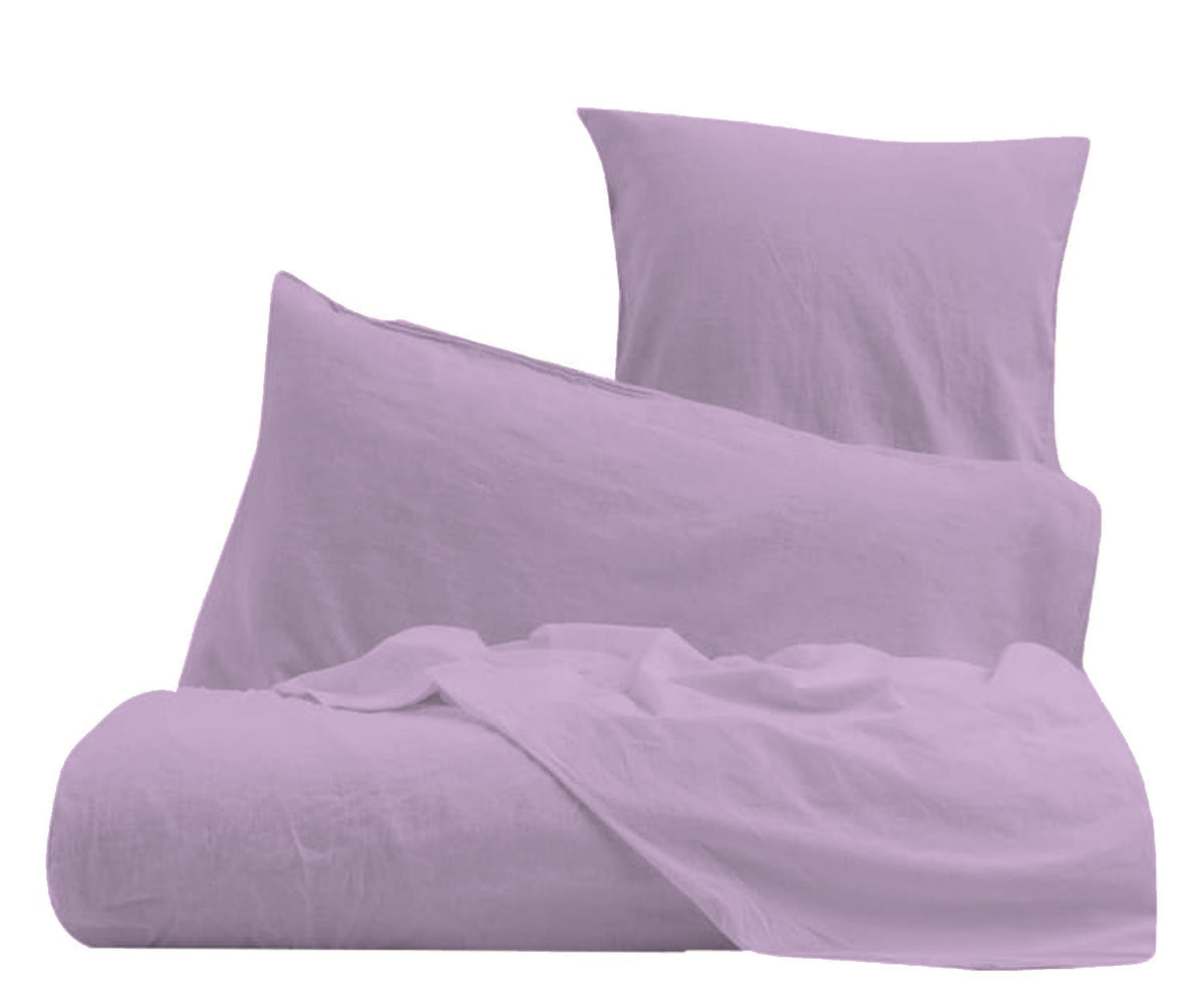 Sheets with pillowcases - Lilac solid color