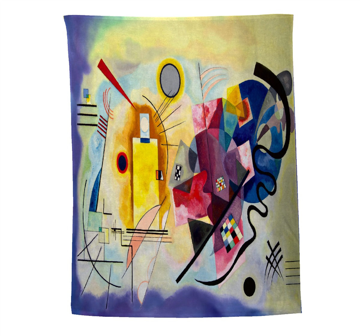 Plaid - Kandinsky - Giallo Rosso Blu