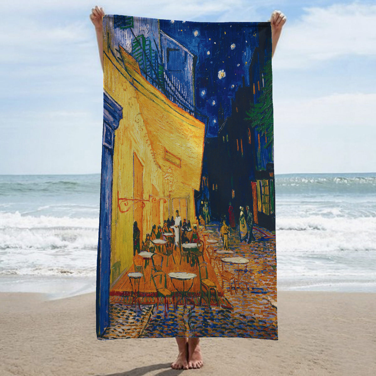 Beach towel - VAN GOGH - COFFEE IN ARLES