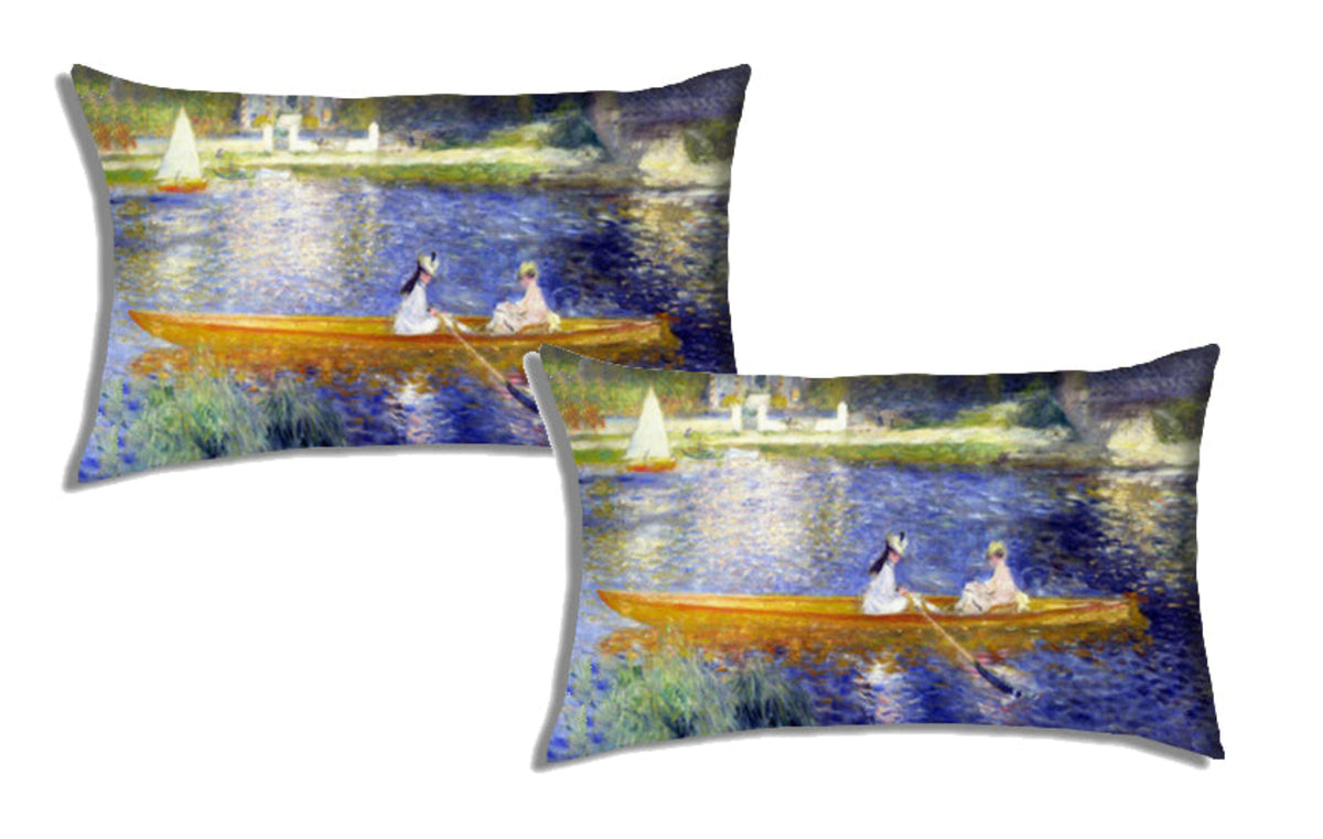 Couple Pillowcases Monet Poppy Field