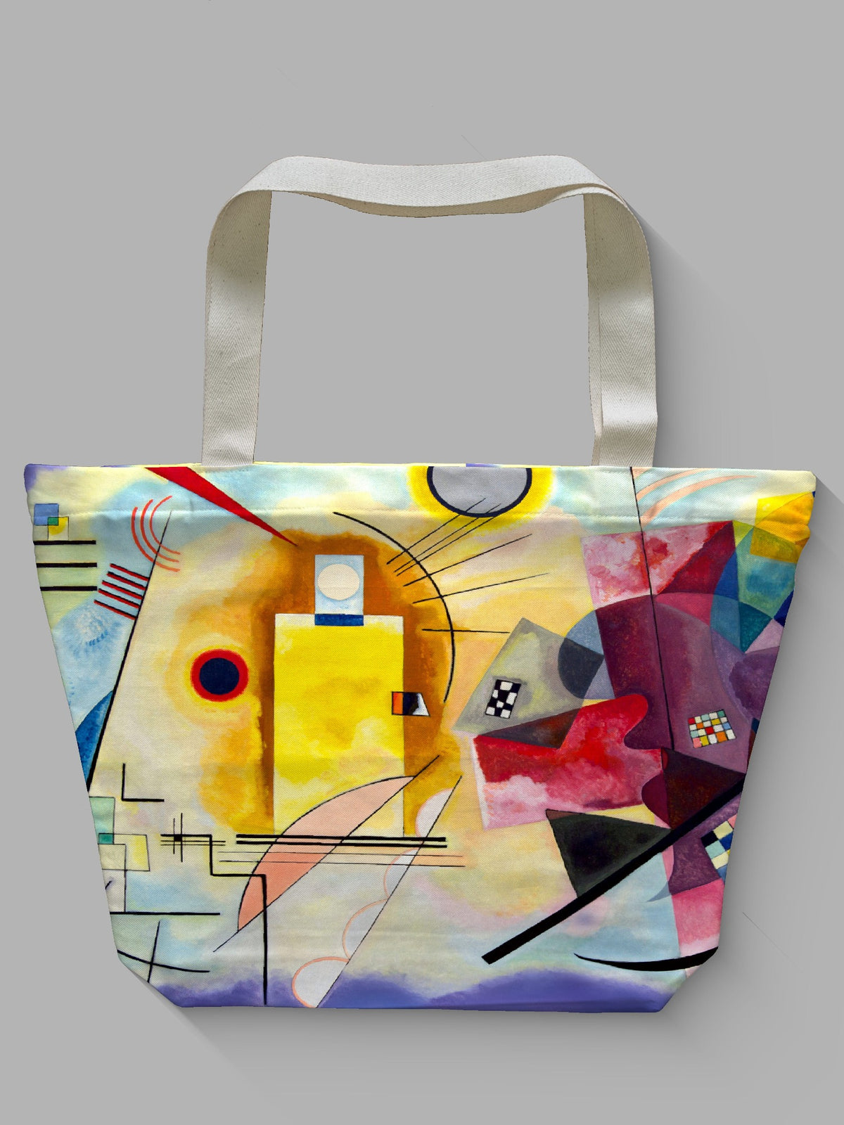 Borsa tessile con cerniera - KANDINSKY - GIALLO, ROSSO, BLU