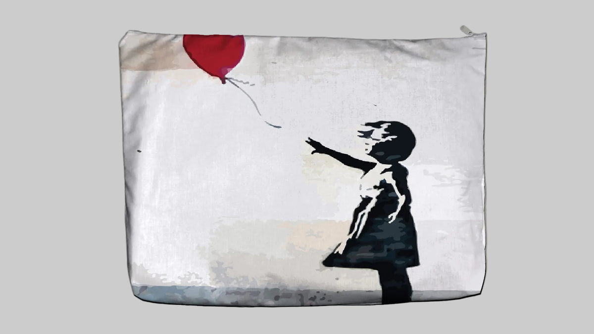 Maxi Pochette Portatutto - GIRL WITH LOVE BALLON