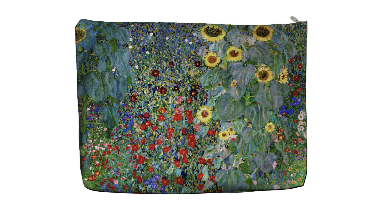 Maxi Pochette Portatutto KLIMT - GIARDINO CON GIRASOLI