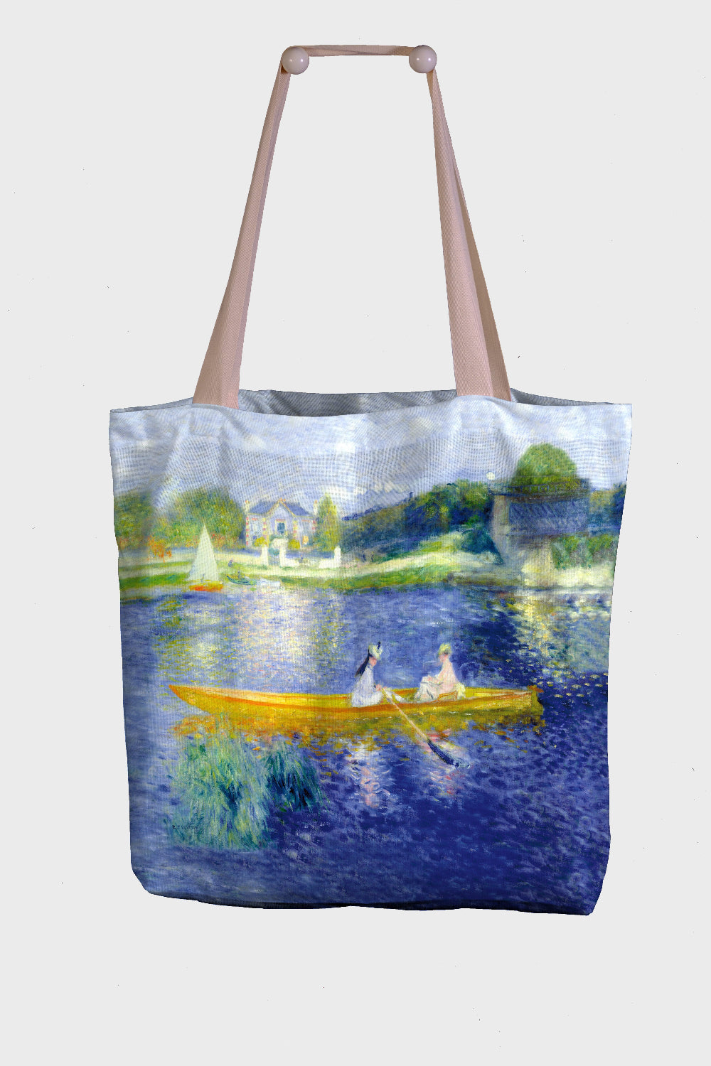 Borsa Di Tela In Cotone 100% - Shopper Riutilizzabile 38x43 Cm, Manici Lunghi, Lavabile A Mano - Foto 4