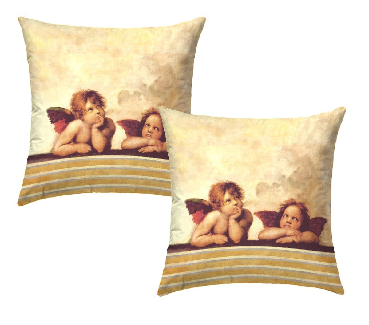 Pair of Cushion Covers for Furniture - Raffaello - Putti