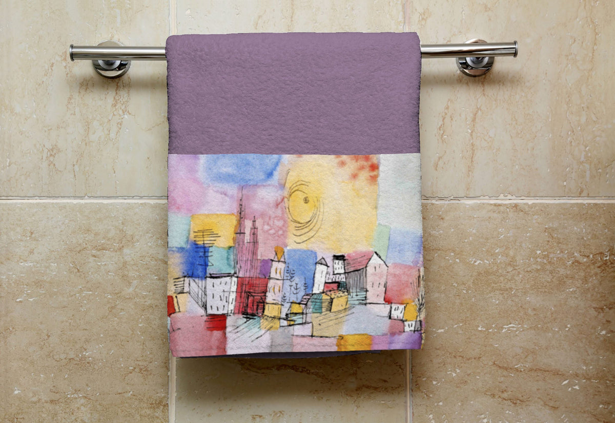 Shower towel - KANDINSKY - YELLOW RED BLUE
