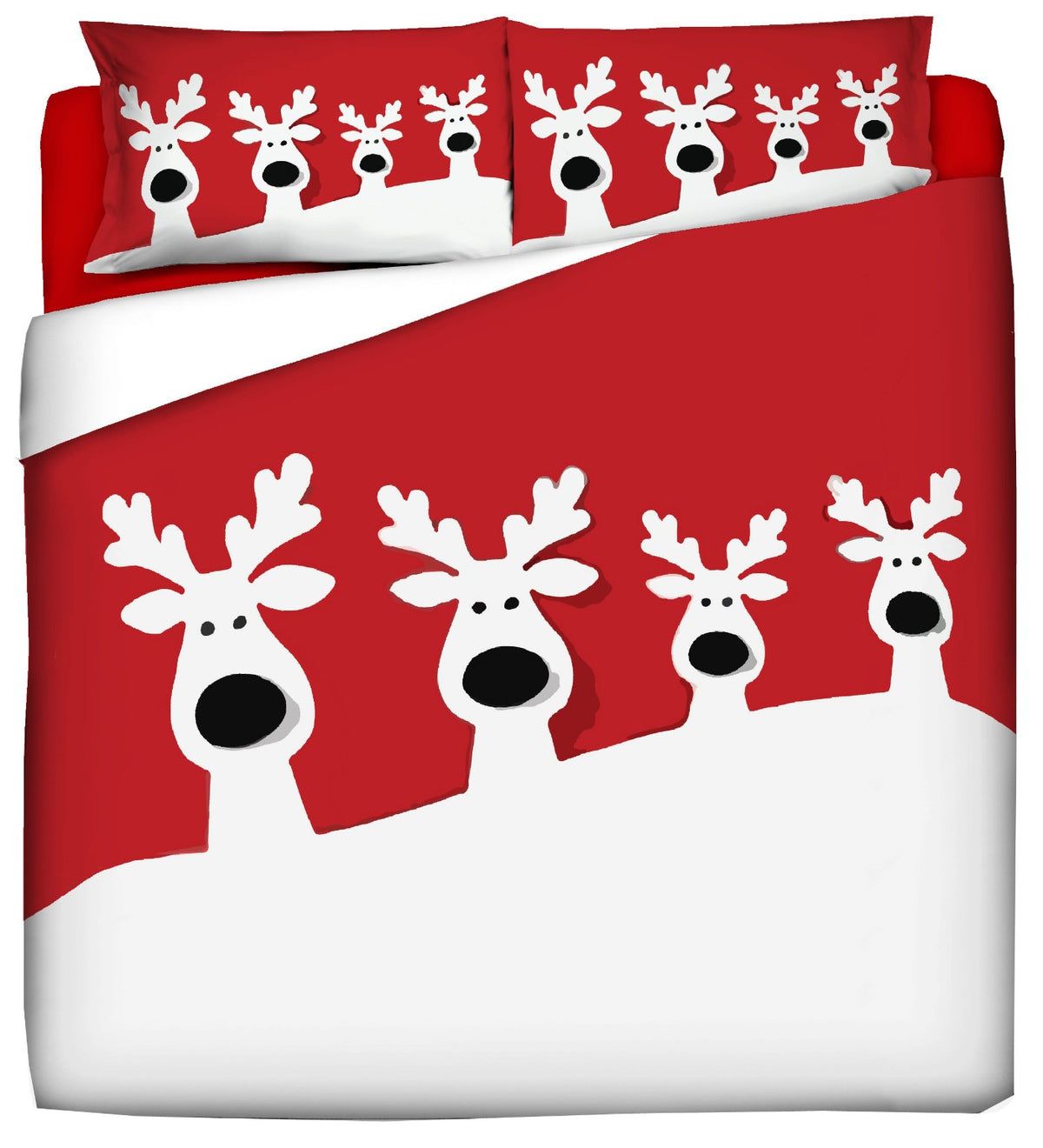 Duvet cover with pillowcases - CURIOUS REINDEER