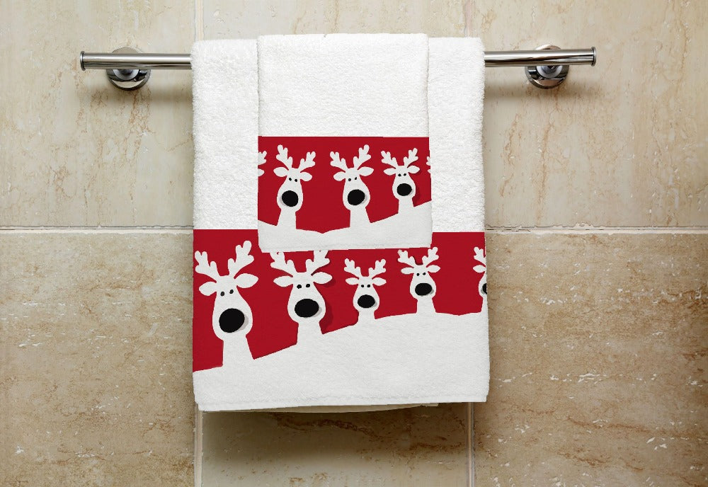 Set 1 Towel + 1 Guest - CURIOUS REINDEER