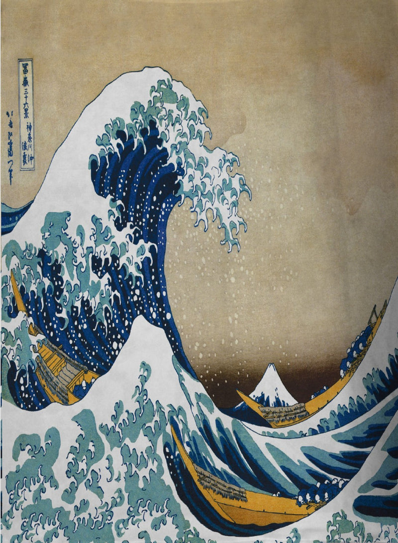 Plaid - Hokusai - La Grande Onda