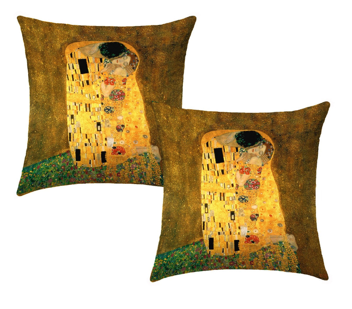 Coppia Fodere per Cuscino Arredo - Klimt - Il Bacio