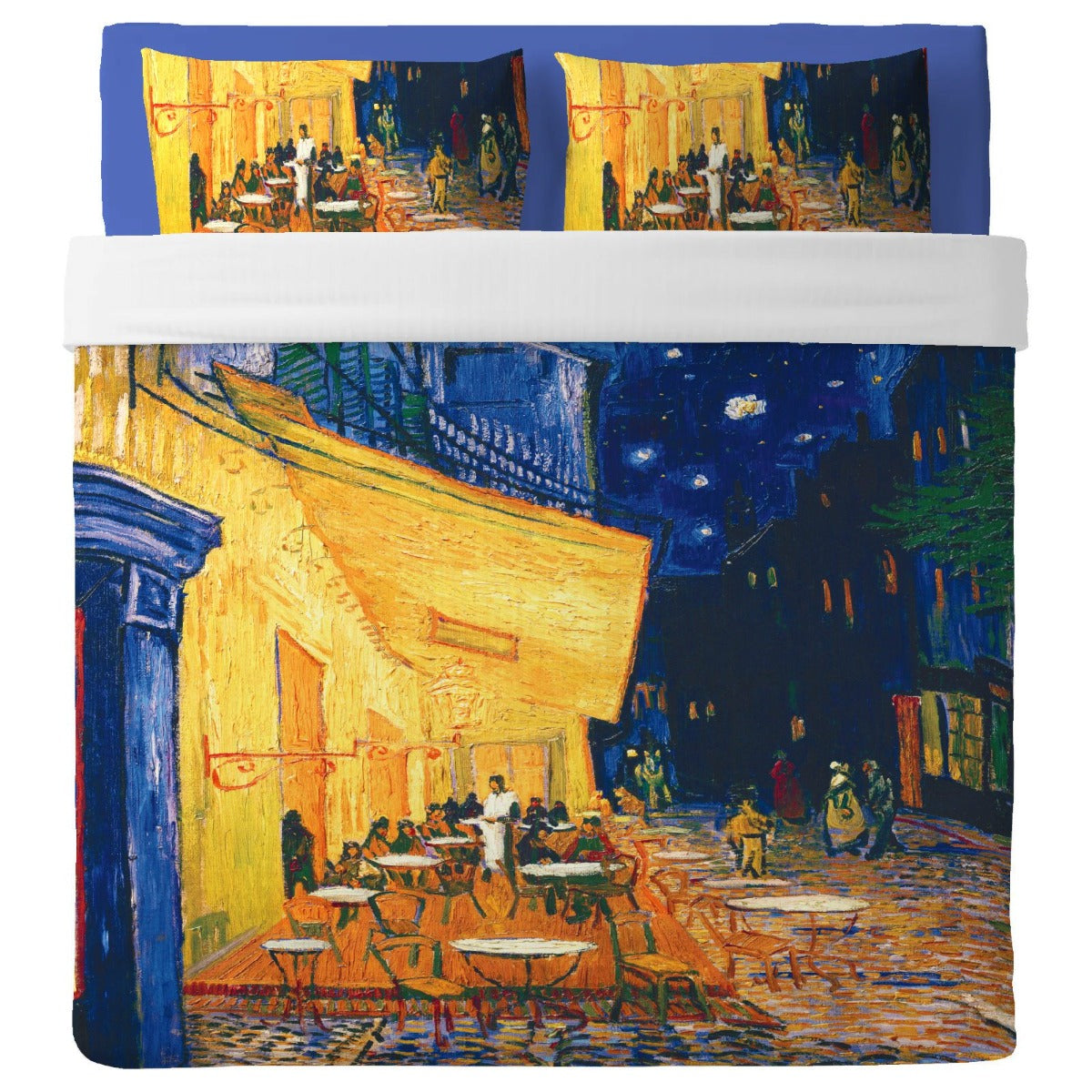 Lenzuolo Copriletto con federe   Van Gogh - Caffè ad Arles