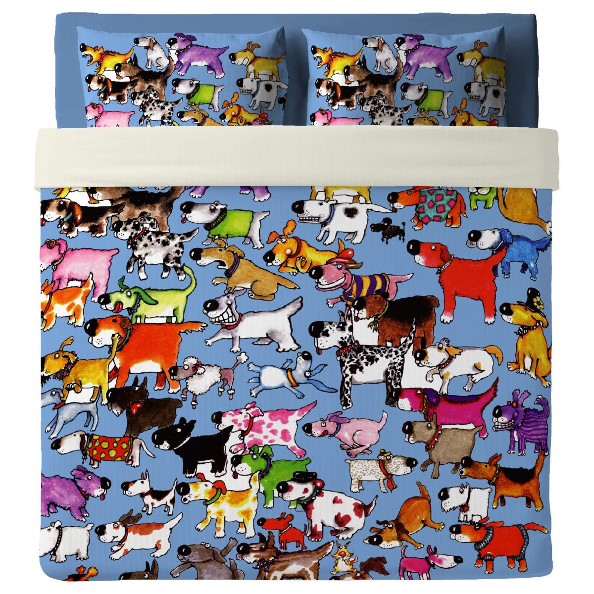 Bedsheet with Pillowcases Strange Dogs