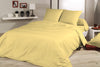 Duvet cover with pillowcases - Solid Color Light yellow
