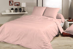 Duvet cover with pillowcases - Plain Pink