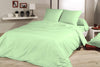 Duvet cover with pillowcases - Plain Green Water