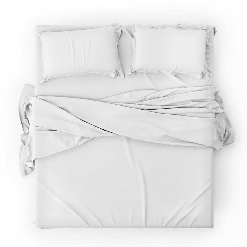 Duvet cover with pillowcases - Plain White