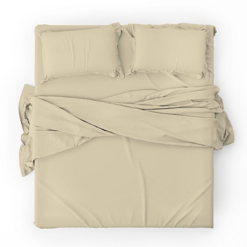 Duvet cover with pillowcases - Solid Color Sand