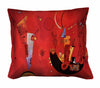 Coppia Fodere per Cuscino Arredo - Kandinsky- Red Universe