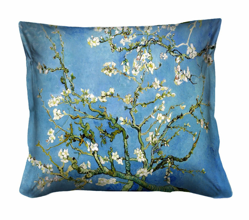 Coppia Fodere per Cuscino Arredo - VAN-GOGH -MANDORLO IN FIORE
