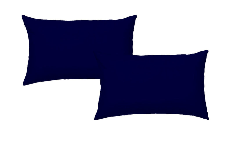 Night Blue Solid Color Bed Pillowcases