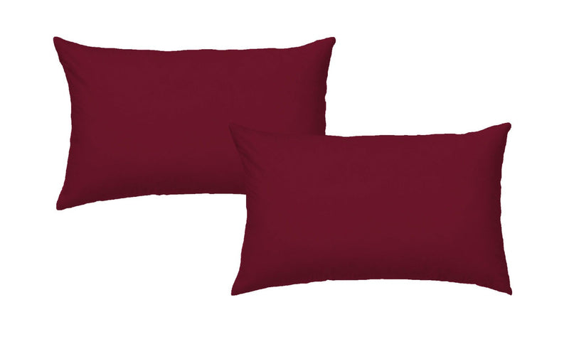 Bordeaux solid color bed pillowcases