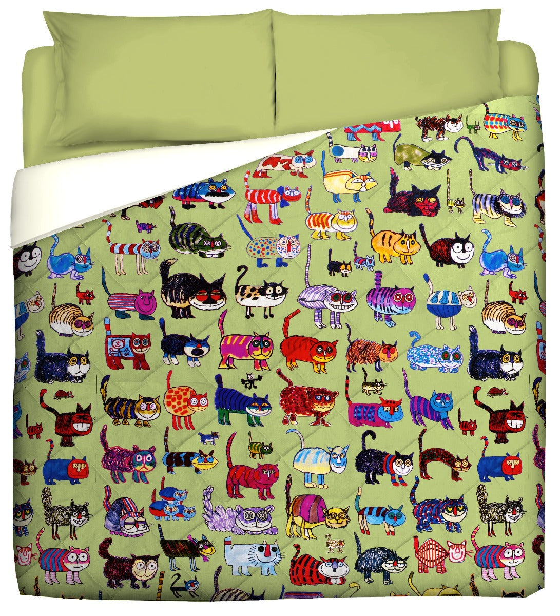 Winter Quilt - Funny Bed - Cats Matti