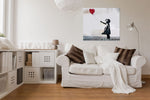 Pannello Arredo - Girl with love ballon
