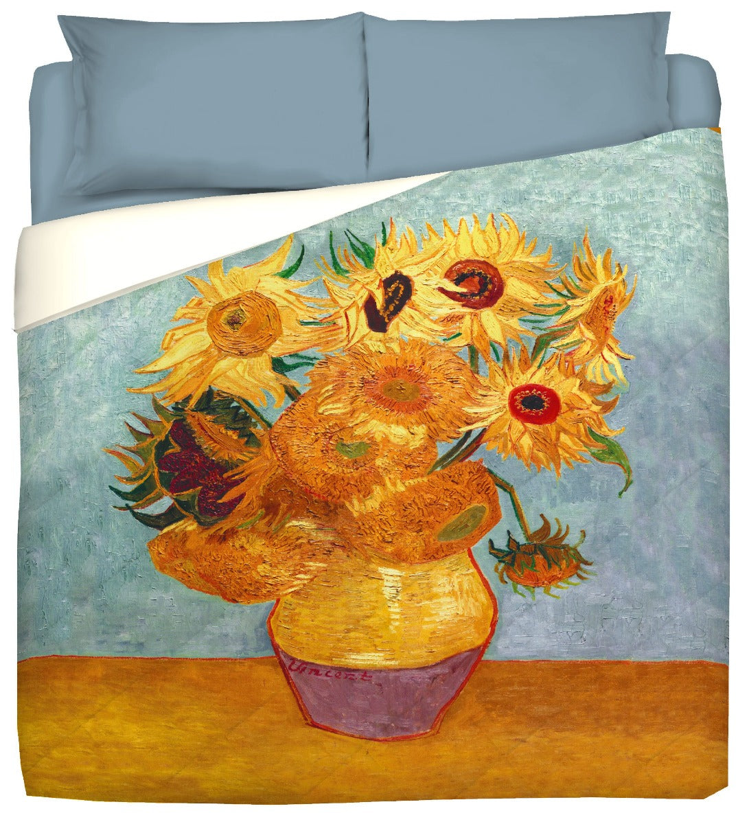 Winter Quilt - Van Gogh-Sunflowers