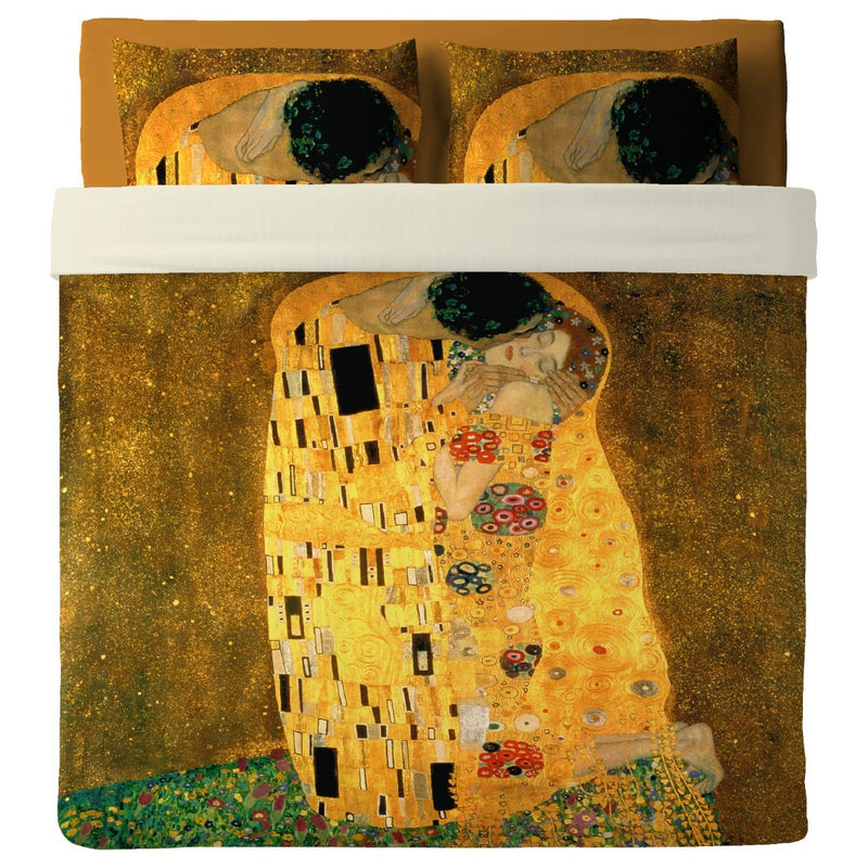 Lenzuolo Copriletto con federe   Klimt - Il Bacio