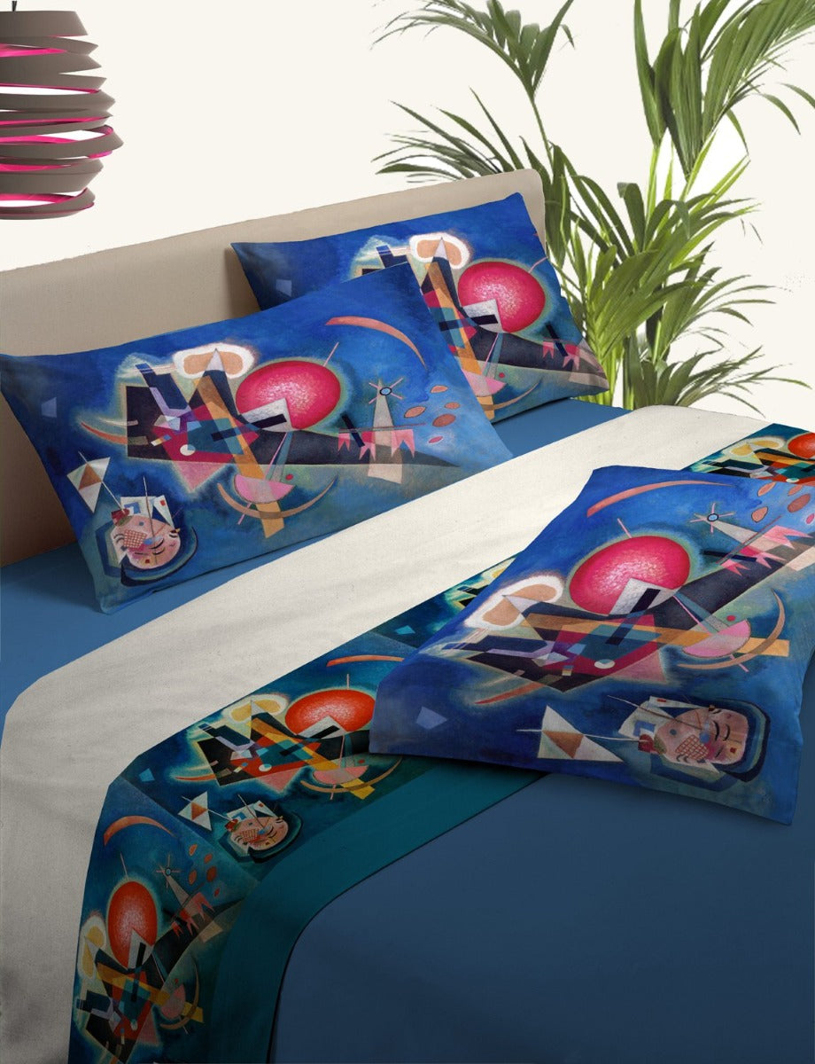 Kandinsky Sheets With Pillowcases In Blue