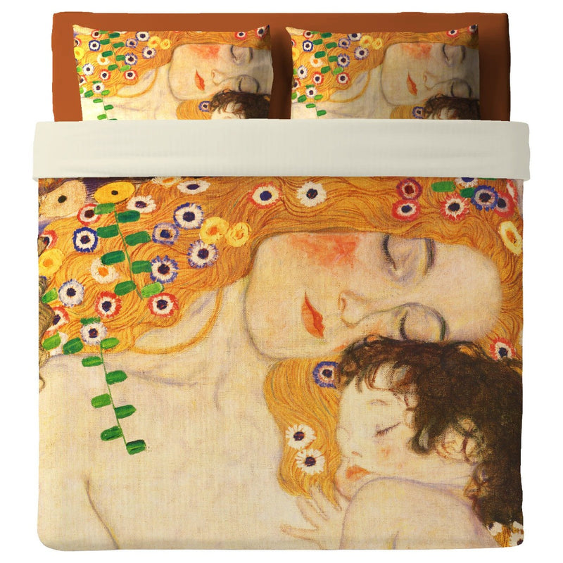 Lenzuolo Copriletto con federe   Klimt - La Madre