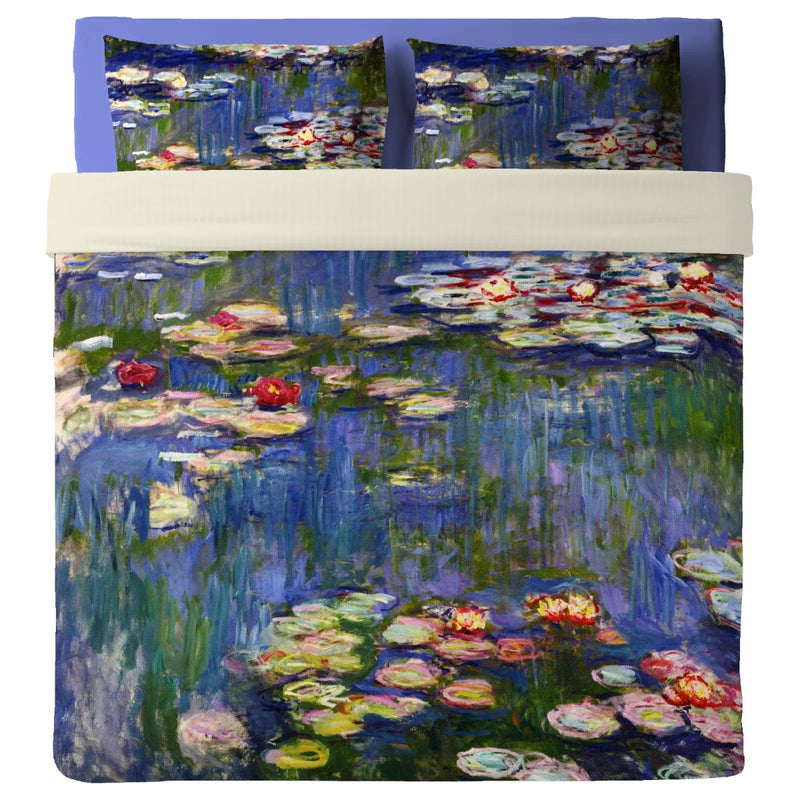 Lenzuolo Copriletto con federe   Monet - Ninfee