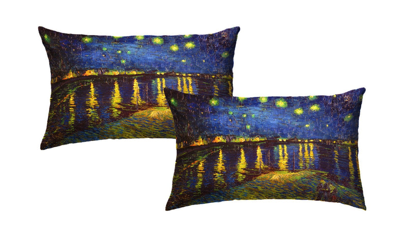 Pillowcases - Van Gogh-Starry Night over the Rhone