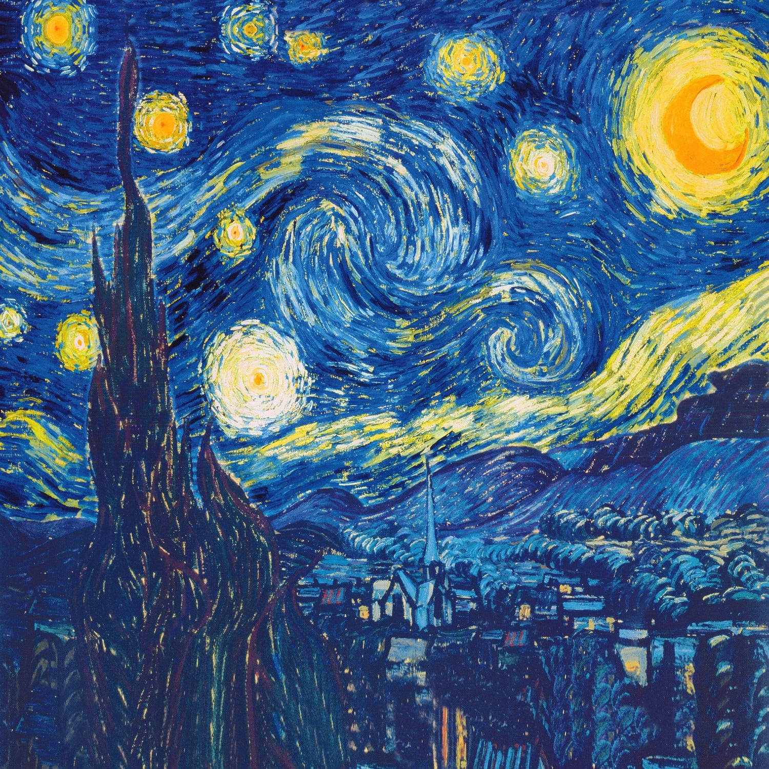 Copripiumino con federe - Van Gogh-Notte Stellata – Manifatture