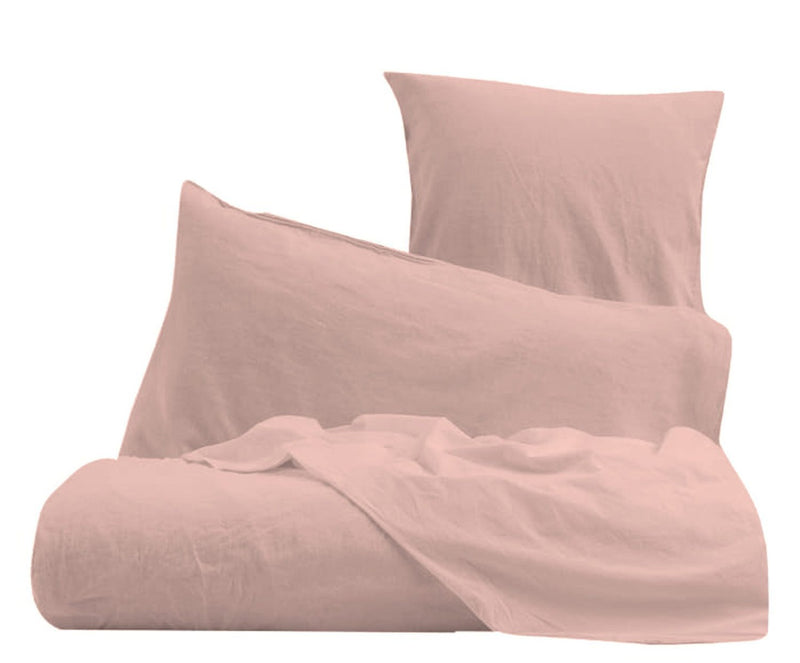 Lenzuola con federe - Tinta unita Rosa