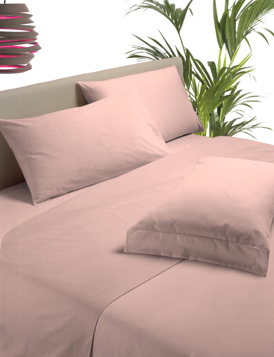 Sheets with pillowcases - Solid color Pink