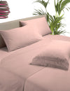 Lenzuola con federe - Tinta unita Rosa