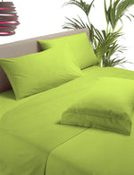 Lenzuola con federe - Tinta unita Verde Mela