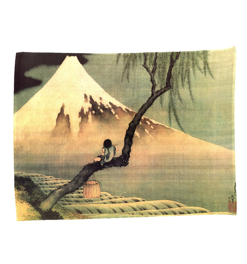 Plaid - Hokusai - Boy on a tree