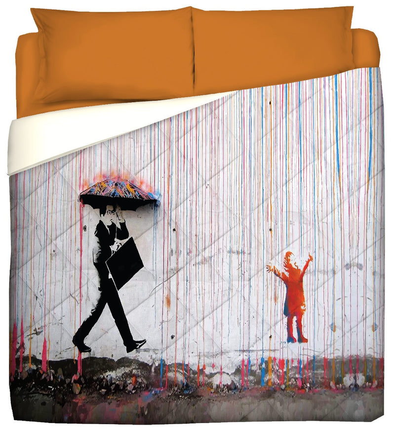 Trapuntino leggero - Street art - Pioggia colorata